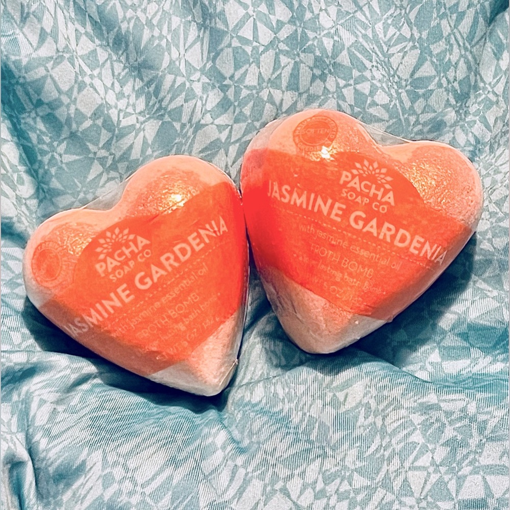Pacha Soap Company Jasmine Garden Froth Bomb w/Jasmine Essential Oil X2